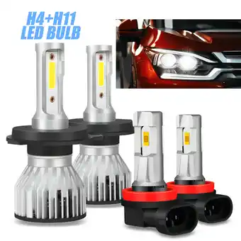 Walmart For Mazda MPV 2004 2005 2006 4X LED Headlight High/Low Beam + Fog Bulb Kit 6000K offer