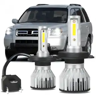 Walmart For Honda Pilot 2003-2005 LED Headlight Kit High/Low Beam Bulbs,H4/9003,2Pcs offer