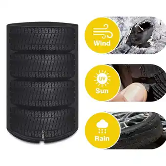 Walmart Arghm Cloth Tire Storage Cover for Cars, Winter Protection 4-Pack, Durable Tire Covers offer