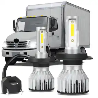 Walmart WVKVII For Hino 145 165 185 258 268 338 LED Headlight 72W, 6000K Cool White Bulb 2 Pack offer