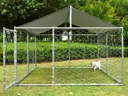 Walmart Haverchair 90x90x45 Large Outdoor Kennel Heavy Duty Dog Cage with Waterproof Cover offer