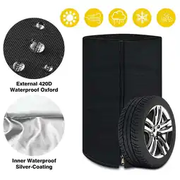 Walmart Arghm Cloth Tire Storage Cover for Cars, Winter Protection 4-Pack, Durable Tire Covers offer