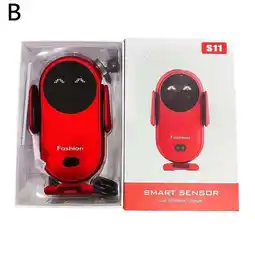 Walmart S11 Car Wireless Clamping Smart Sensor Car Phone Holder Charger Mount New I0 Z4S4 offer