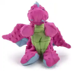 Walmart goDog Dragons Squeaky Plush Dog Toy, Chew Guard Technology - Pink, Large offer