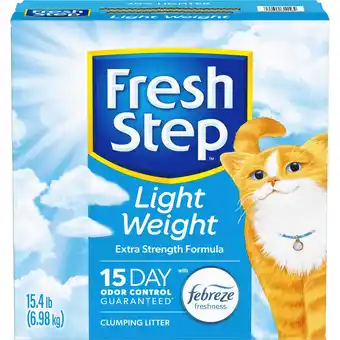 Walmart Fresh Step Lightweight Extreme Scented Clumping Cat Litter with Febreze, 15.4 lbs offer