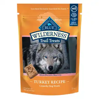 Walmart Blue Buffalo Wilderness Trail Treats Dog Biscuits Crunchy Dog Treats, Turkey, 24-oz Bag offer