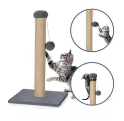 Walmart Jadona Cat Scratching Post Premium Deluxe Interactive Tree Exerciser for Kitty Cat Grey offer