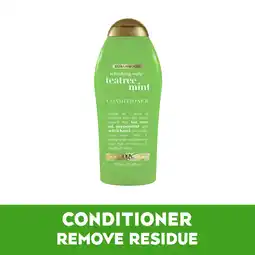 Walmart OGX Extra Strength Refreshing Scalp + Teatree Mint Daily Conditioner with Peppermint, 25.4 fl oz offer