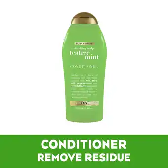 Walmart OGX Extra Strength Refreshing Scalp + Teatree Mint Daily Conditioner with Peppermint, 25.4 fl oz offer