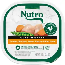 Walmart Nutro Cuts In Gravy Tender Chicken, Sweet Potato & Pea Stew Natural Wet Dog Food, 3.5 Oz Tray offer