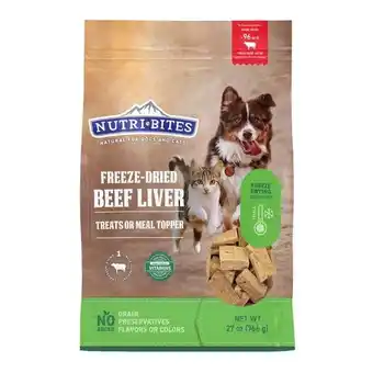 Walmart Nutribites Beef Liver Dog & Cat Treats, Freeze Dried, 27 Ounce offer