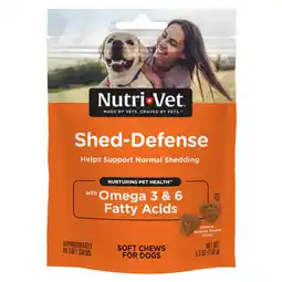 Walmart Nutri-Vet Shed Defense Coat Care Soft Chews for Dogs 60ct offer