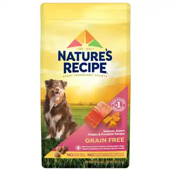 Walmart Nature′s Recipe Grain Free Salmon, Sweet Potato & Pumpkin Recipe Dry Dog Food, 4 lb. Bag offer