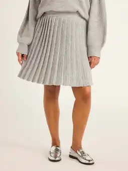 Walmart Free Assembly Women’s and Women's Plus Pleated Mini Sweater Skirt, Sizes XS-4X offer