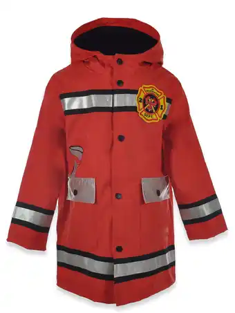 Walmart iXtreme Boys Fireman Raincoat with Hood, Sizes 4-7 offer