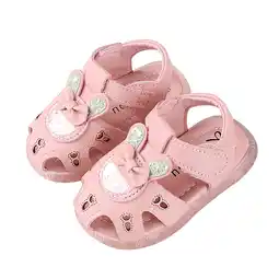 Walmart Fnochy Boys Sandals Toddler Little Baby Kids Girl Cartoons Anti-kick Non-slip Shoes Sandals offer