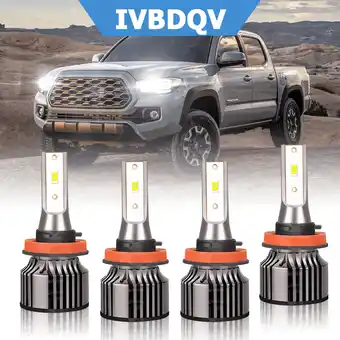 Walmart For Toyota Tacoma 2016-2020 LED Headlight H11 High Low Beam Bulb 6000K 4PC offer