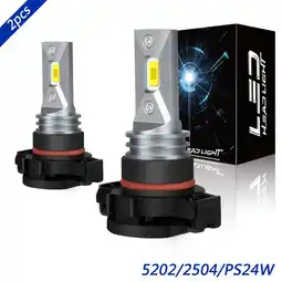 Walmart OBNDVU LED Fog/Driving Light Bulb 5202/2504/PS24W White 6000K 4000LM Super Bright 2pcs offer