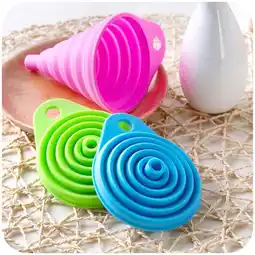 Walmart DISEN Silicone Collapsible Funnel Portable Flexible Foldable Kitchen Travel Funnel offer