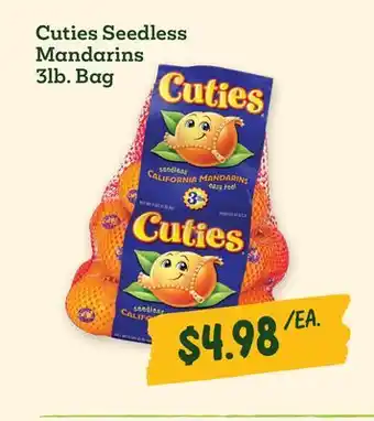 Sprouts Farmers Market Cuties Seedless Mandarins offer