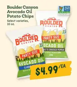 Sprouts Farmers Market Boulder Canyon Avocado Oil Potato Chips offer