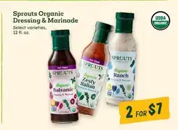 Sprouts Farmers Market Sprouts Organic Dressing & Marinade offer