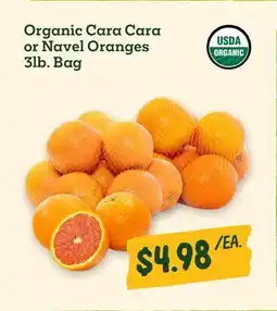 Sprouts Farmers Market Organic Cara Cara or Navel Oranges offer