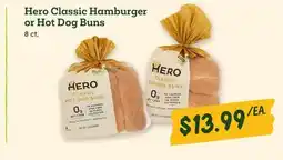 Sprouts Farmers Market Hero Classic Hamburger or Hot Dog Buns offer