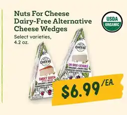 Sprouts Farmers Market Nuts For Cheese Dairy-Free Alternative Cheese Wedges offer