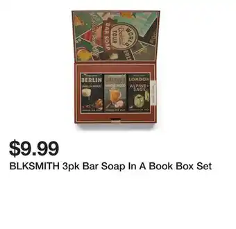 Marshalls BLKSMITH 3pk Bar Soap In A Book Box Set offer