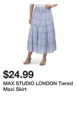 Marshalls MAX STUDIO LONDON Tiered Maxi Skirt offer