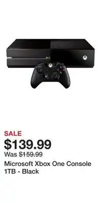 Game Stop Microsoft Xbox One Console 1TB - Black offer