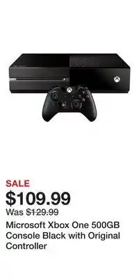 Game Stop Microsoft Xbox One 500GB Console Black with Original Controller offer