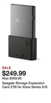 Game Stop Seagate Storage Expansion Card 2TB for Xbox Series X/S offer