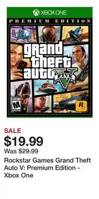 Game Stop Rockstar Games Grand Theft Auto V: Premium Edition - Xbox One offer