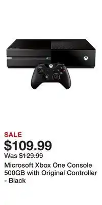 Game Stop Microsoft Xbox One Console 500GB with Original Controller - Black offer