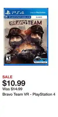 Game Stop Bravo Team VR - PlayStation 4 offer