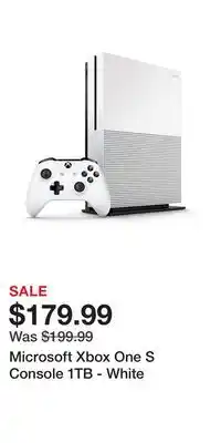 Game Stop Microsoft Xbox One S Console 1TB - White offer