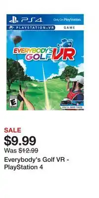 Game Stop Everybody's Golf VR - PlayStation 4 offer