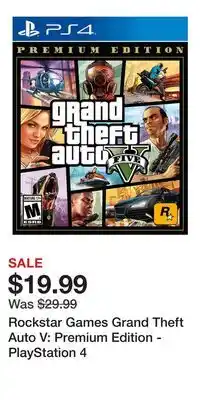 Game Stop Rockstar Games Grand Theft Auto V: Premium Edition - PlayStation 4 offer