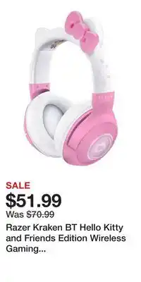 Game Stop Razer Kraken BT Hello Kitty and Friends Edition Wireless Gaming Headset for Mobile offer