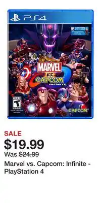 Game Stop Marvel vs. Capcom: Infinite - PlayStation 4 offer