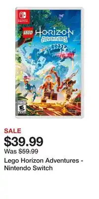 Game Stop Lego Horizon Adventures - Nintendo Switch offer