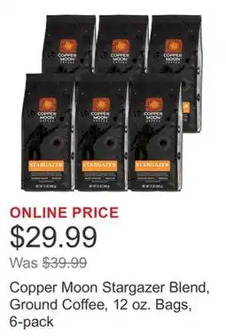 Costco Copper Moon Stargazer Blend, Ground Coffee, 12 oz. Bags, 6-pack offer