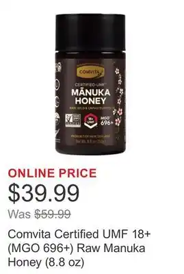 Costco Comvita Certified UMF 18+ (MGO 696+) Raw Manuka Honey (8.8 oz) offer