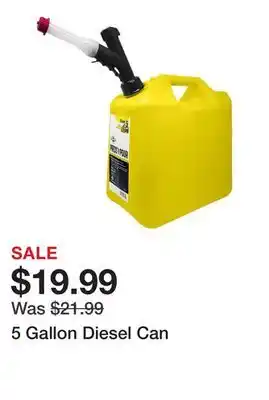 Harbor Freight Tools 5 Gallon Diesel Can offer