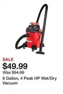 Harbor Freight Tools 6 Gallon, 4 Peak HP Wet/Dry Vacuum offer