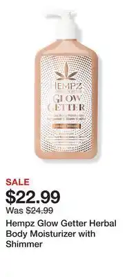 Ulta Beauty Hempz Glow Getter Herbal Body Moisturizer with Shimmer offer