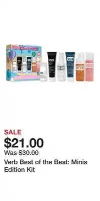 Ulta Beauty Verb Best of the Best: Minis Edition Kit offer