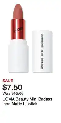 Ulta Beauty UOMA Beauty Mini Badass Icon Matte Lipstick offer